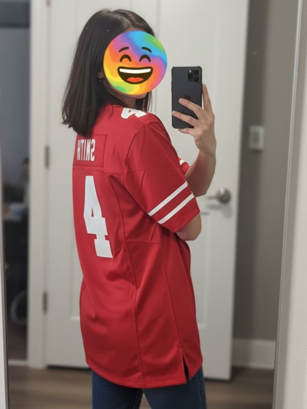 Custom Red White-Black Performance T-Shirt photo review