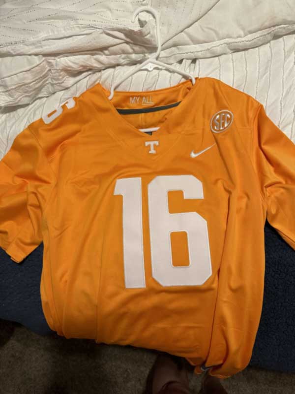 Custom Red White-Black Performance T-Shirt photo review