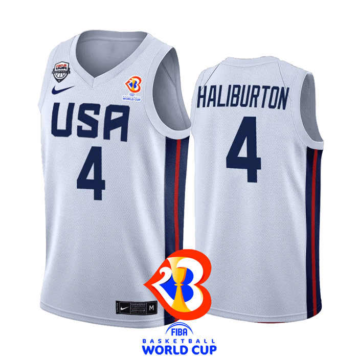USA Basketball Tyrese Haliburton FIBA World Cup 2023 Jersey